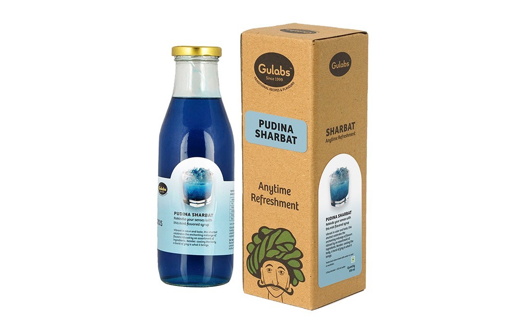 Gulabs Pudina Sharbat    Bottle  500 millilitre